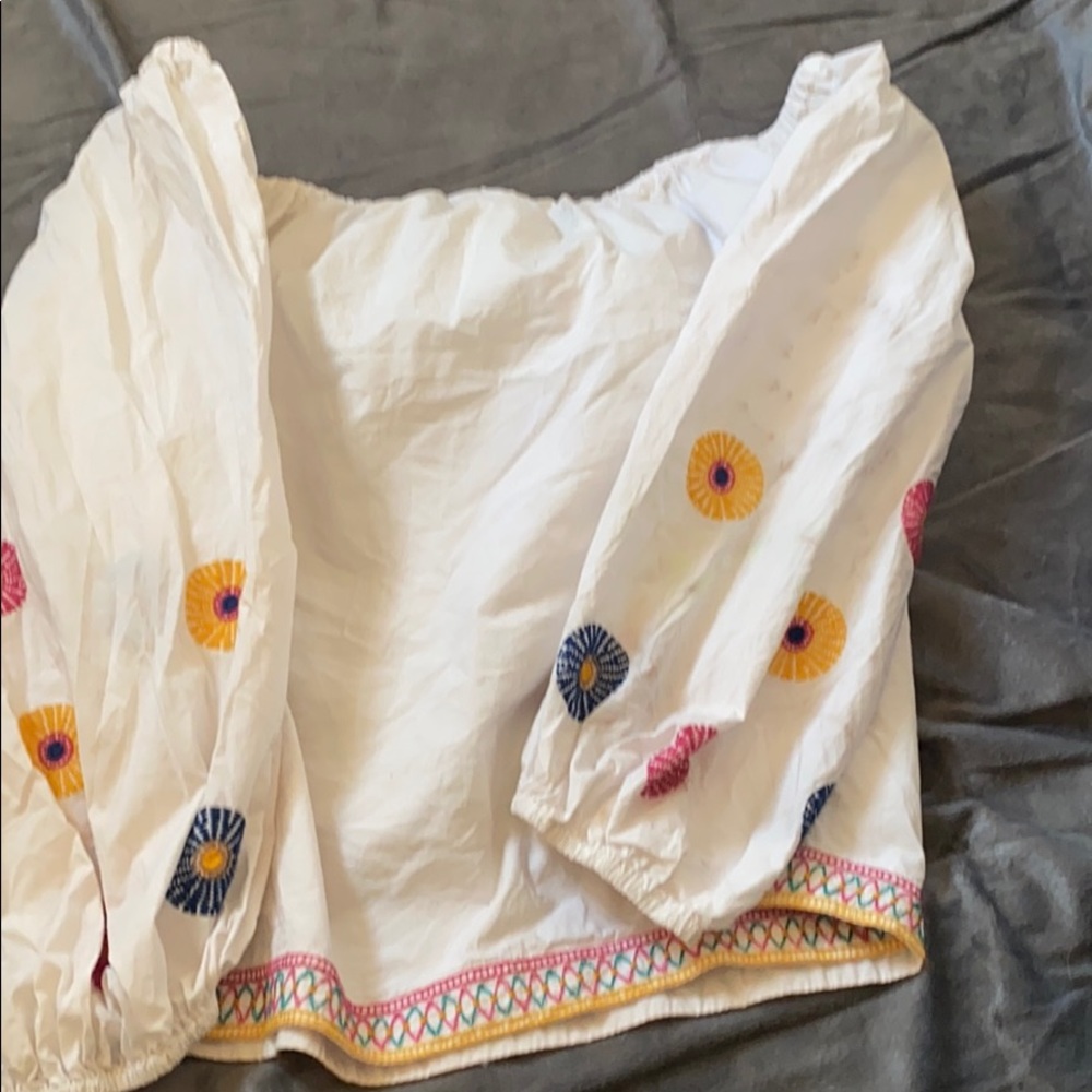 Madewell off the shoulder white top